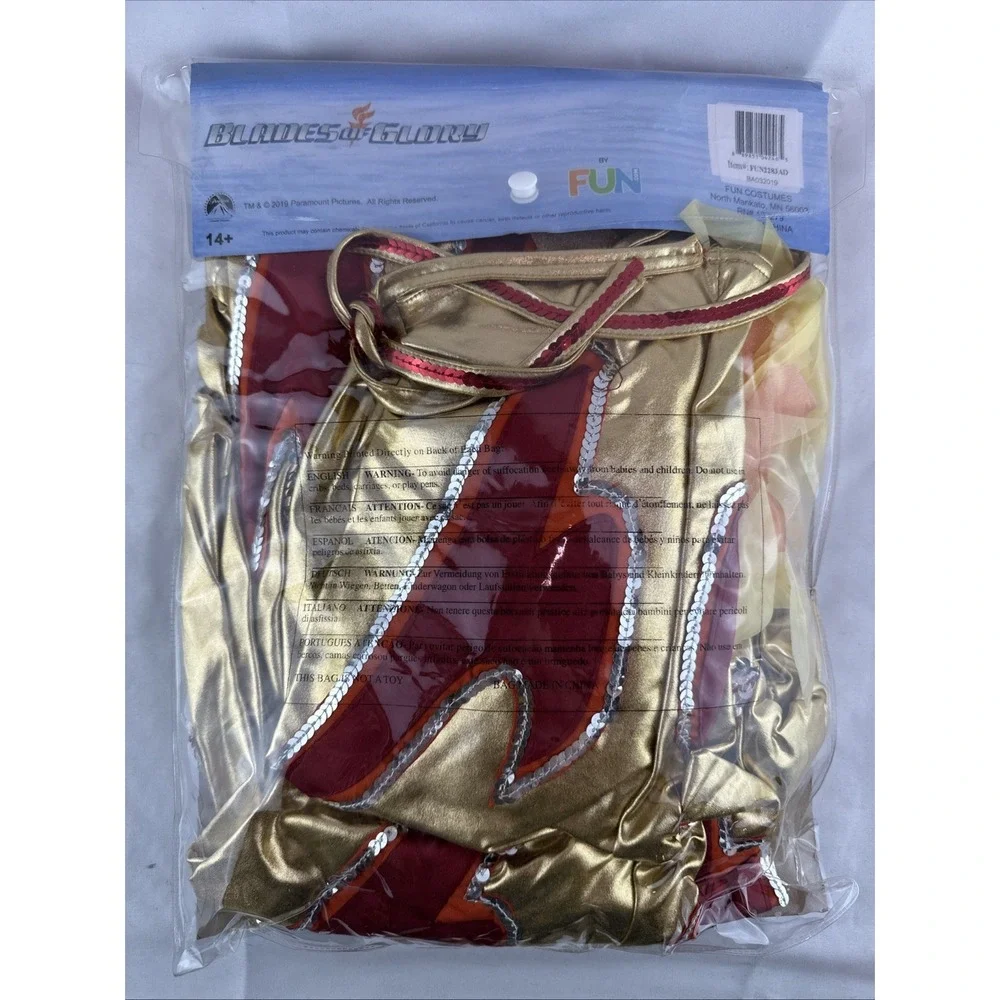 Blades‎ of Glory Fire Jumpsuit Halloween Costume Small Complete